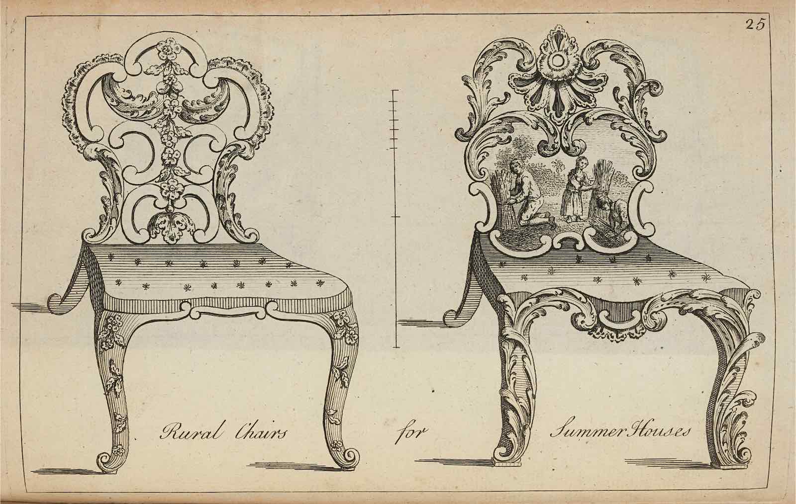 Plate from The cabinet and chair-maker's real friend and companion, or, the whole system of chair-making made plain and easy by Robert Manwaring