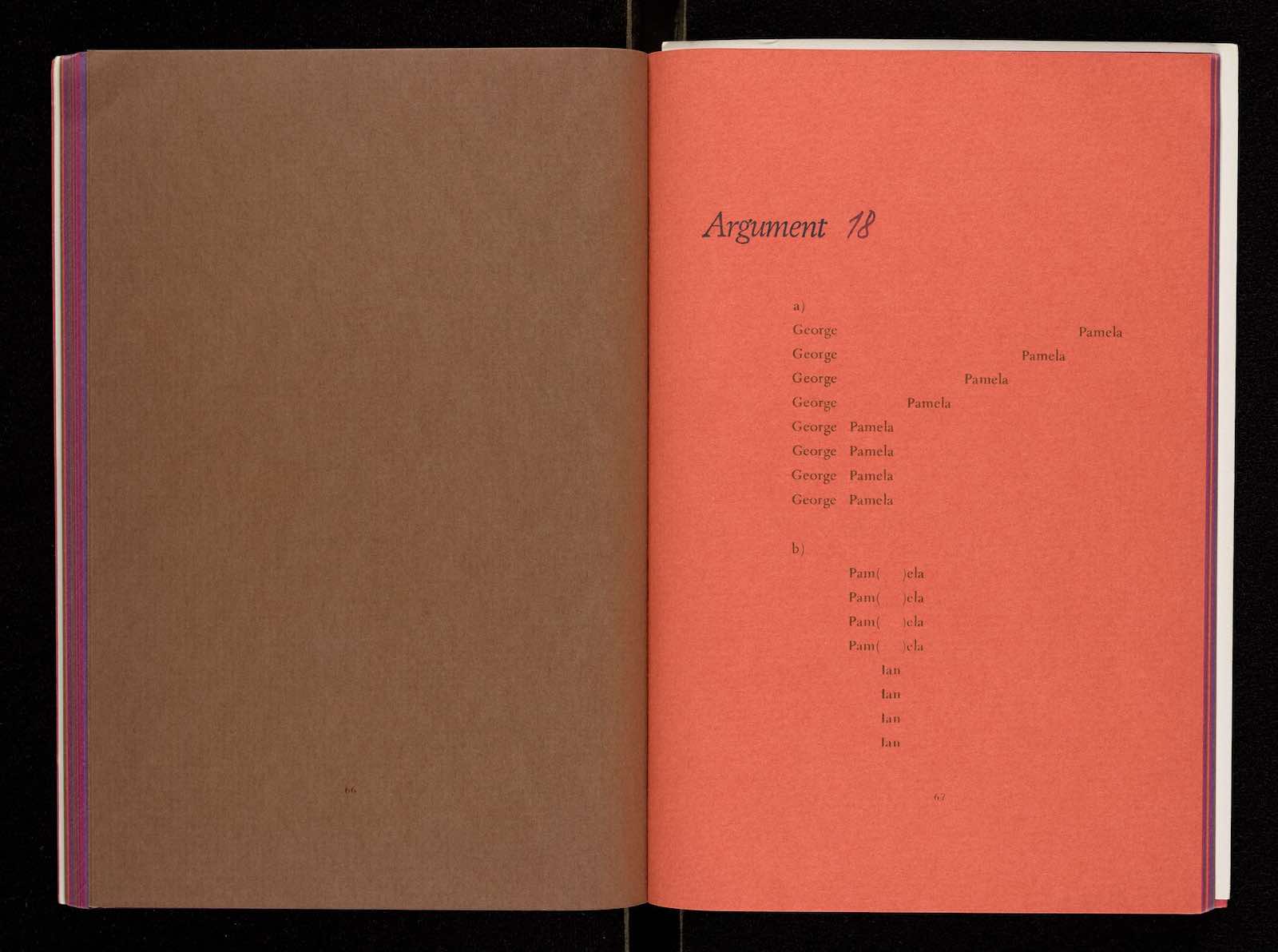 Ulises Carrión Arguments, 1973 Artists’ book, mimeograph printed on colored paper