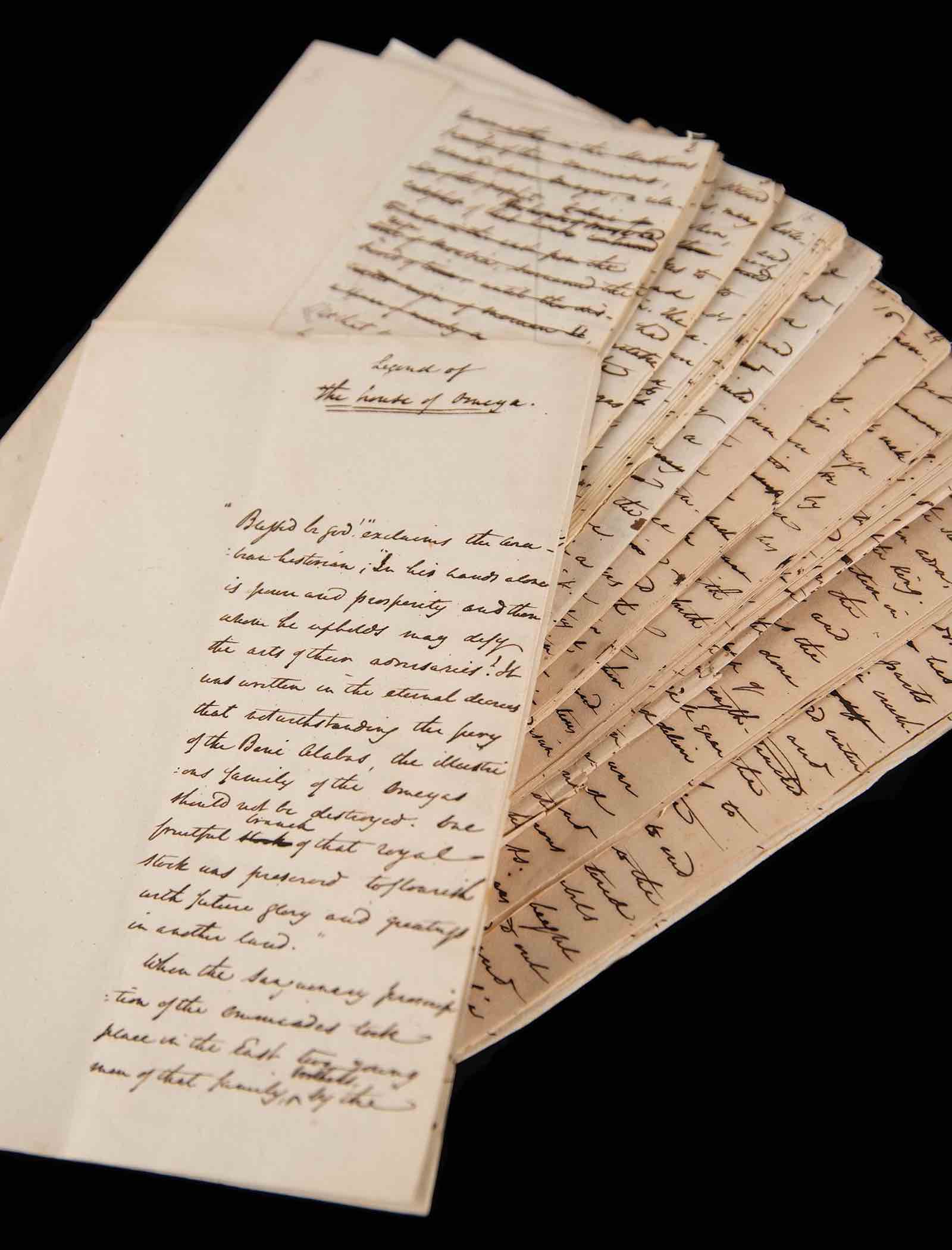The Washington Irving manuscript