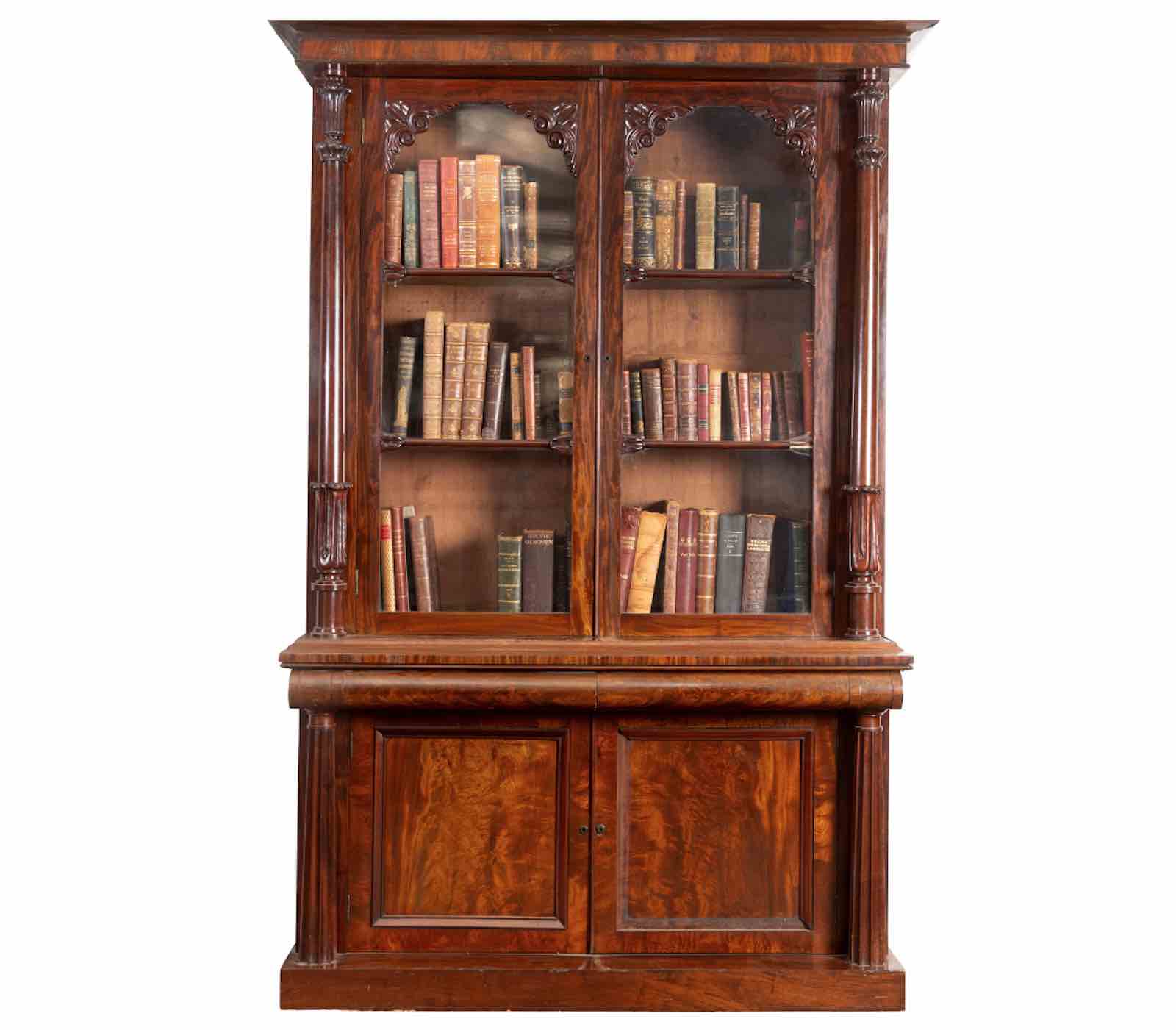 a William IV mahogany bookcase from the late 18th/early 19th century