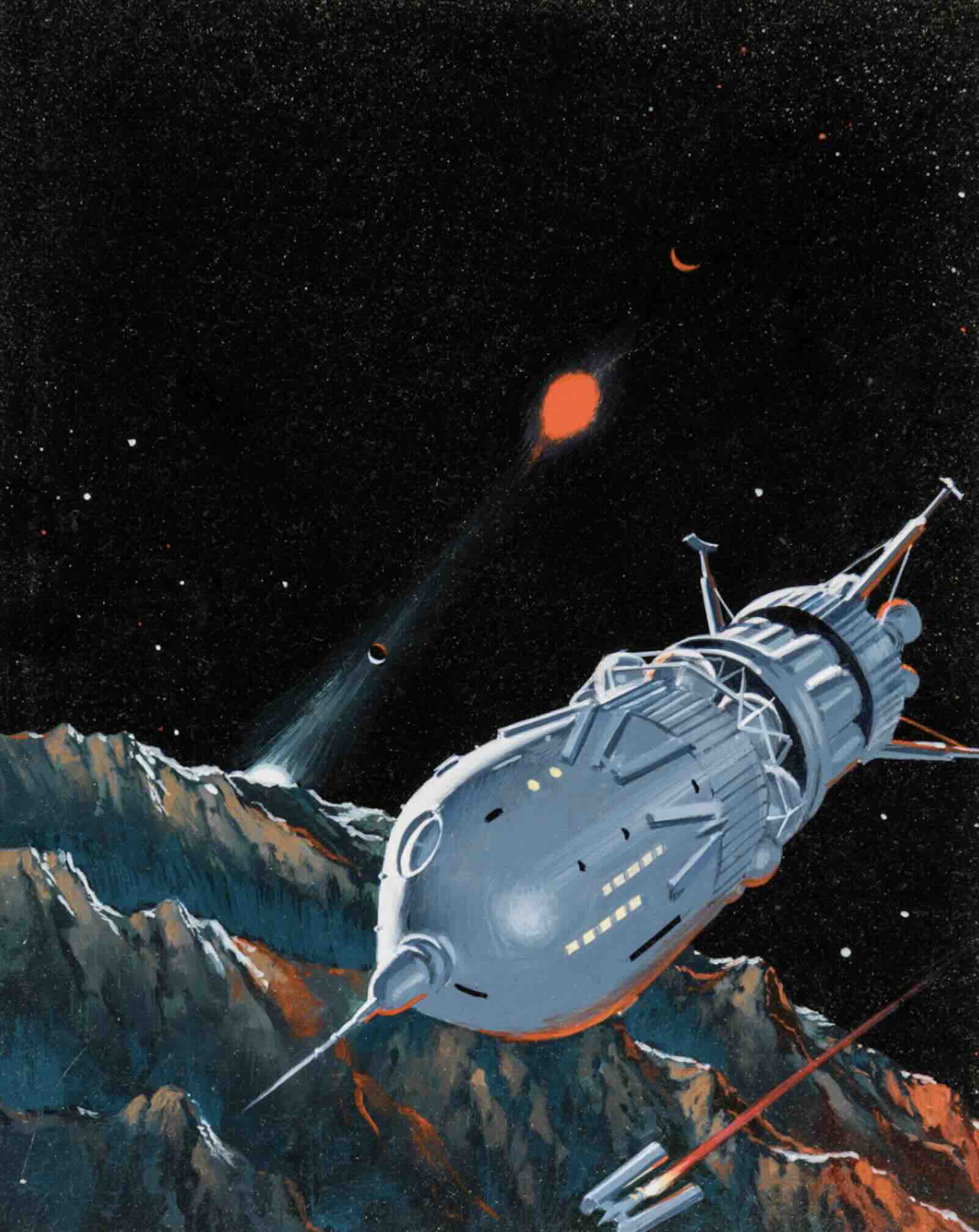The Eternal Enemy book cover study, acrylic on board, 1990