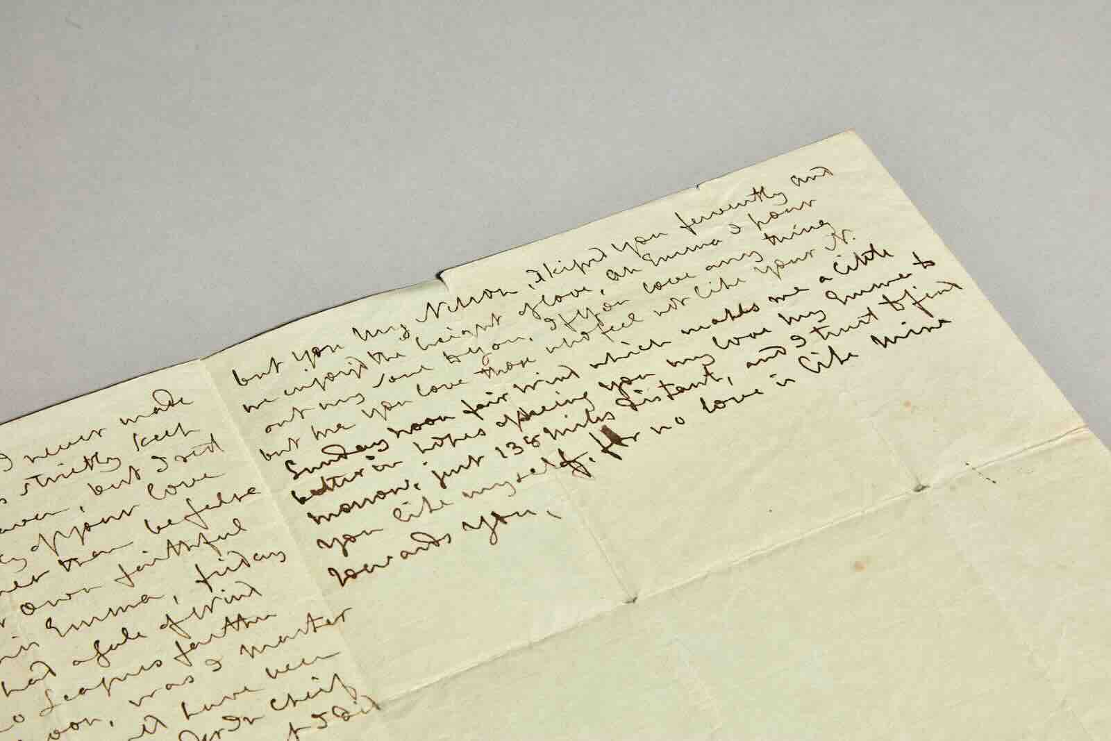 Nelson's 'dream' letter to Emma Hamilton