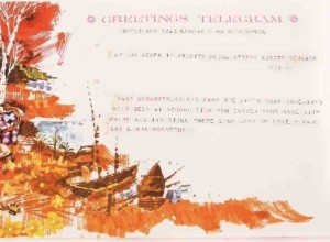 The telegram from Paul McCartney to comedian Arthur Askey