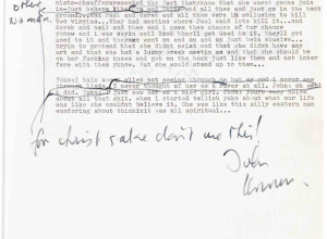 John Lennon interview typescript