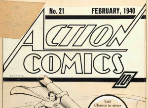Cover of Action Comics No. 21 drawn by Joe Shuster