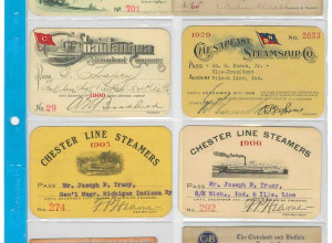 A collection of American railroad and steamer passes, 1856 – 1936