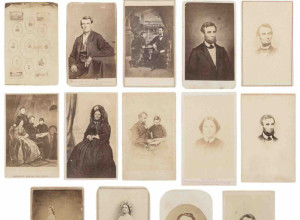 A group of 14 Carte de Visites of Abraham Lincoln and family