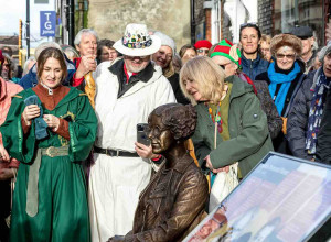 Unveiling of the Sylvia Townsend Warner Statue in Dorchester in 2025