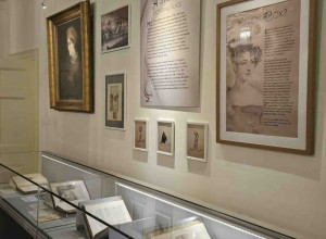 A section of the exhibition at Chawton House