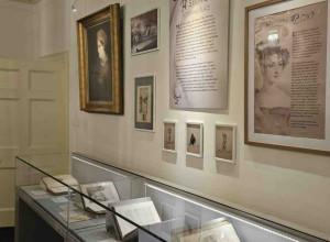 A section of the exhibition at Chawton House