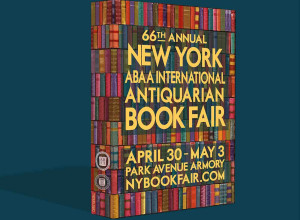 New York International Antiquarian Book Fair promotional poster