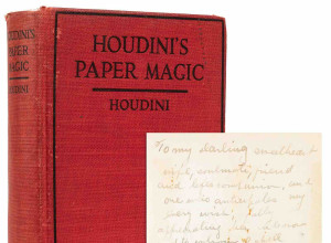 Houdini's Paper Magic inscribed and signed to Beatrice Houdini