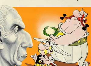 Uderzo's Asterix cover painting