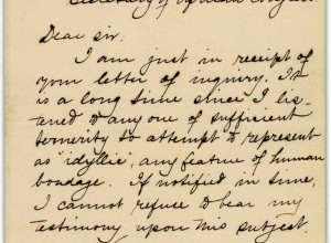 The Frederick Douglass signed letter