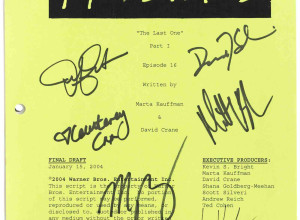 Friends, The Last One script signed by the cast
