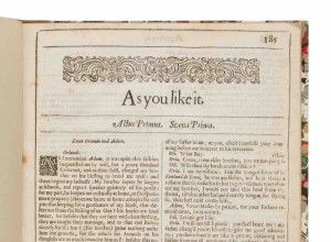 As You Like It complete play extracted from The First Folio, estimate: $30,000–$50,000