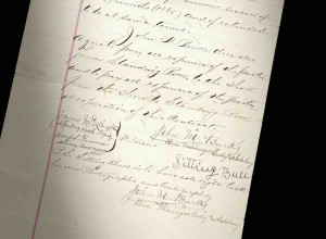 An 1885 contract signed by Sitting Bull for his appearance in Buffalo Bill Cody’s Wild West Show