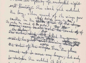 Ayn Rand autograph manuscript original leaf from Atlas Shrugged