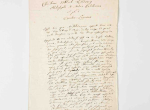 The letter from Carl Linnaeus to the German physician and botanist Christian Gottlieb Ludwig 
