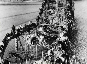 Max Desfor's Flight of Refugees Across Wrecked Bridge in Korea (1951 Pulitzer Prize)