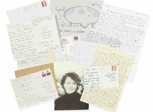 Correspondence from actress Julie Christie to Terence Stamp (estimates: £800-£1,000)