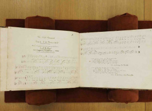 The Old Peacock from the music manuscript of songs written shipboard by James Dwight