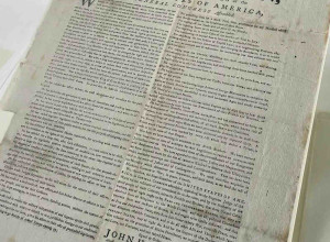 The newly uncovered 1776 printing of the US Declaration of Independence