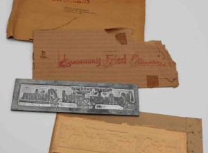 Original Kentucky Fried Chicken printing blocks