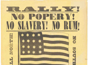 The 1856 pro-James Buchanan satirical broadside taking jabs at the American and Republican Party positions on key issues