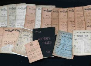 A near complete run of The Wipers Times newspaper written and printed by soldiers during the First World War, sold for £7,000