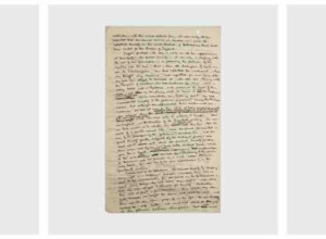 Vita Sackville-West’s autograph draft of A Note of Explanation, 1922