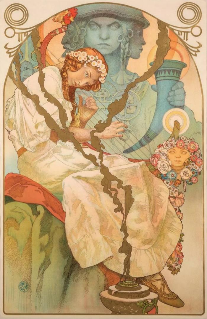 Alphonse Mucha Graphics from Collection of Hallmark Cards