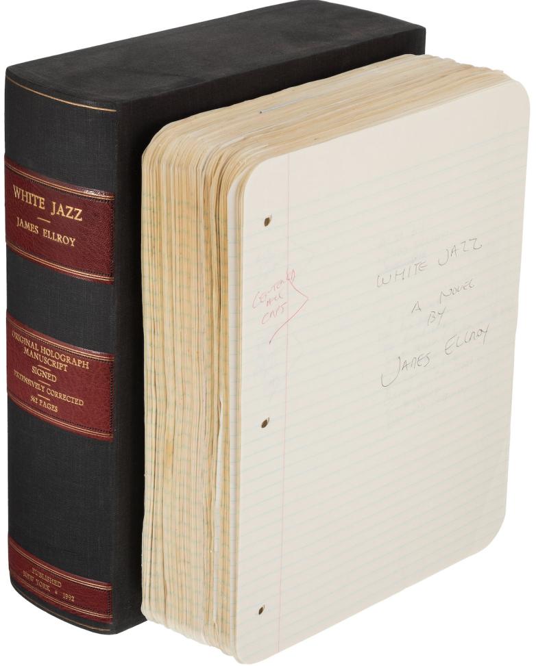 Novelist James Ellroy S Handwritten White Jazz Heads To Auction For The First Time Fine Books Collections