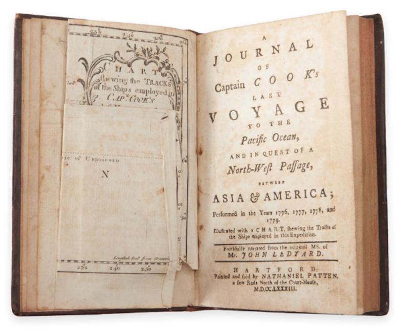 American Marine's Journal of Voyages with Captain Cook to Auction