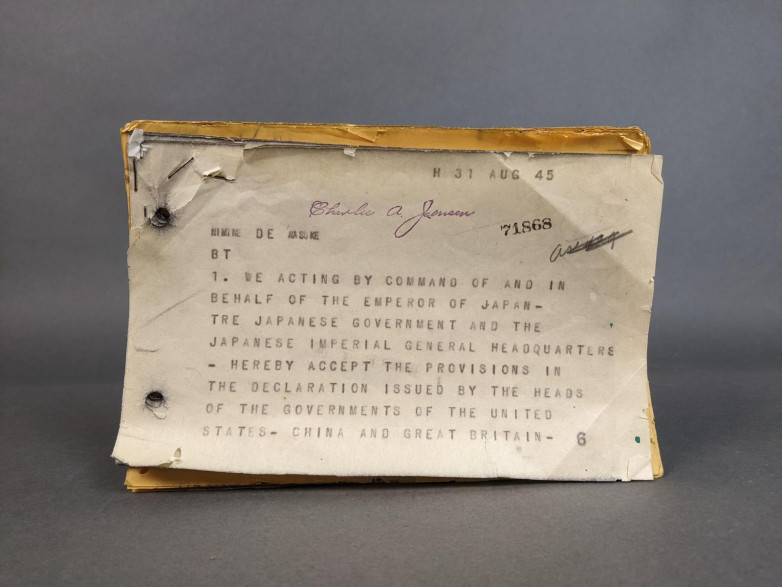 1945 Draft of Japanese 'Instrument of Surrender' to Auction
