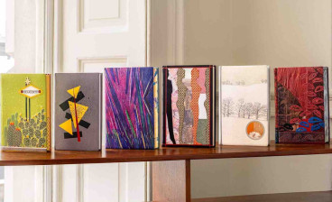 The six shortlisted novels for the Booker Prize in their special bindings