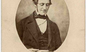 The newly acquired unrecorded photograph of Ralph Waldo Emerson