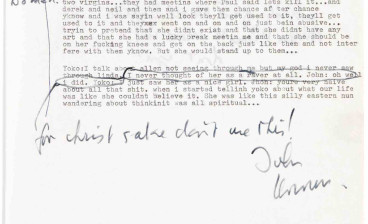 John Lennon interview typescript