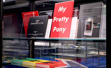 Examples of artists' books in the MAK exhibition