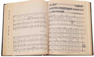 The musical arrangement for White Christmas