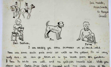 The young Queen Elizabeth's letter with doodles