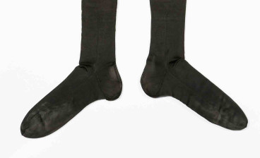 Silk stockings belonging to Charles Dickens