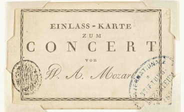 Admission ticket to a concert by Wolfgang Amadeus Mozart, Vienna, after 1782 