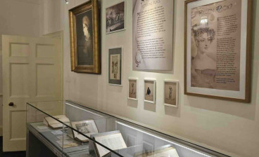 A section of the exhibition at Chawton House