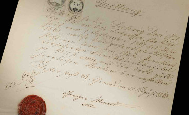 The Gregor Mendel financial receipt issued from St. Thomas’s Abbey in Brno