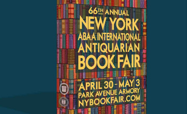 New York International Antiquarian Book Fair promotional poster