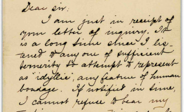 The Frederick Douglass signed letter