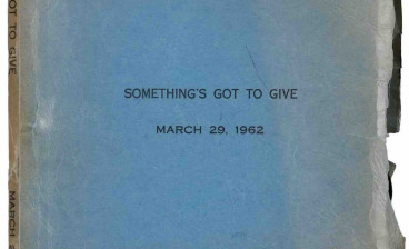Marilyn Monroe's 1962 annotated script from Something's Got To Give