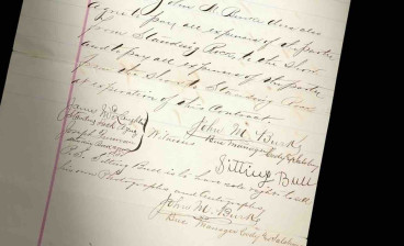 Detail from the Sitting Bull contract