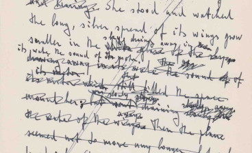 Ayn Rand autograph manuscript original leaf from Atlas Shrugged